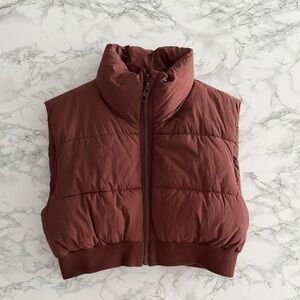 Zara Cropped Puffer Vest